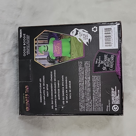 Disney Welcome to Halloween Town 3.5 Ft Ooggie Boogie Inflatable Nightmare Befor - Picture 5 of 5